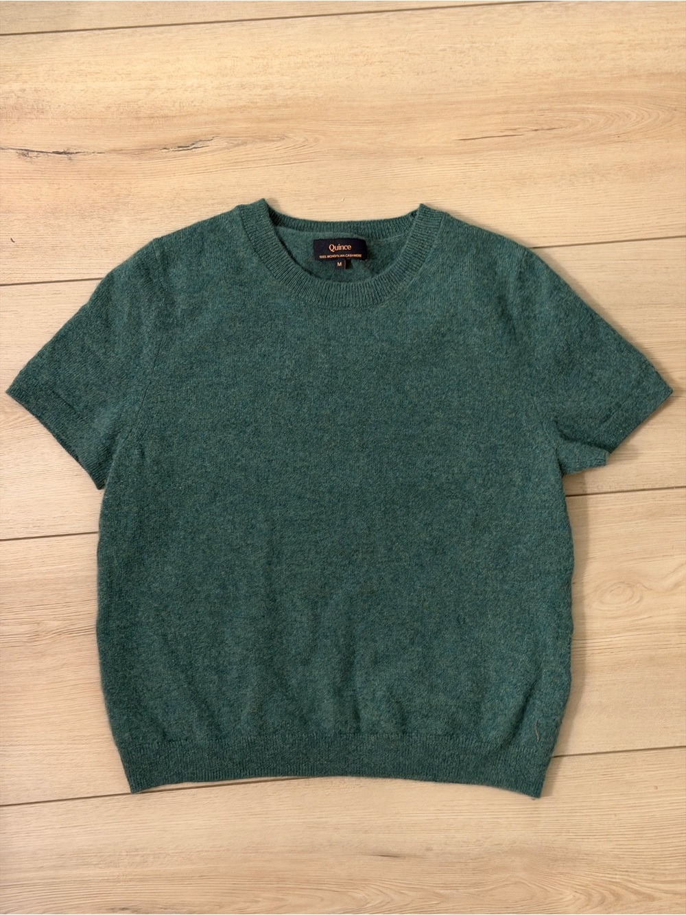 Quince Mongolian Cashmere Short Sleeve Sweater